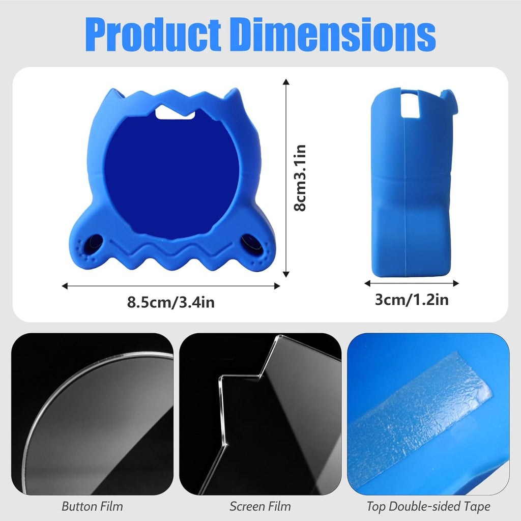 Silicone Case for Tamagotchi Paradise Electronic Pet, Protective Cover with Screen Protector and Lanyard for Tamagotchi Paradise Accessories
