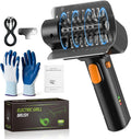 Electric Grill Brush with Dual Safety Lock - 2026 TikTok Ideal Gift for Men Dad Husband, Professional BBQ Cleaner with Submersible 304 SS Head, Splash-Proof Scrubber for Grill (Orange Button)