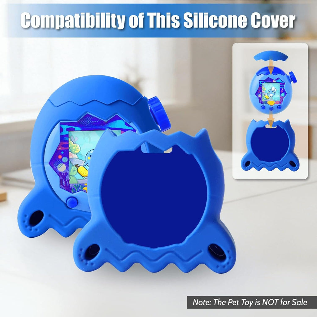 Silicone Case for Tamagotchi Paradise Electronic Pet, Protective Cover with Screen Protector and Lanyard for Tamagotchi Paradise Accessories