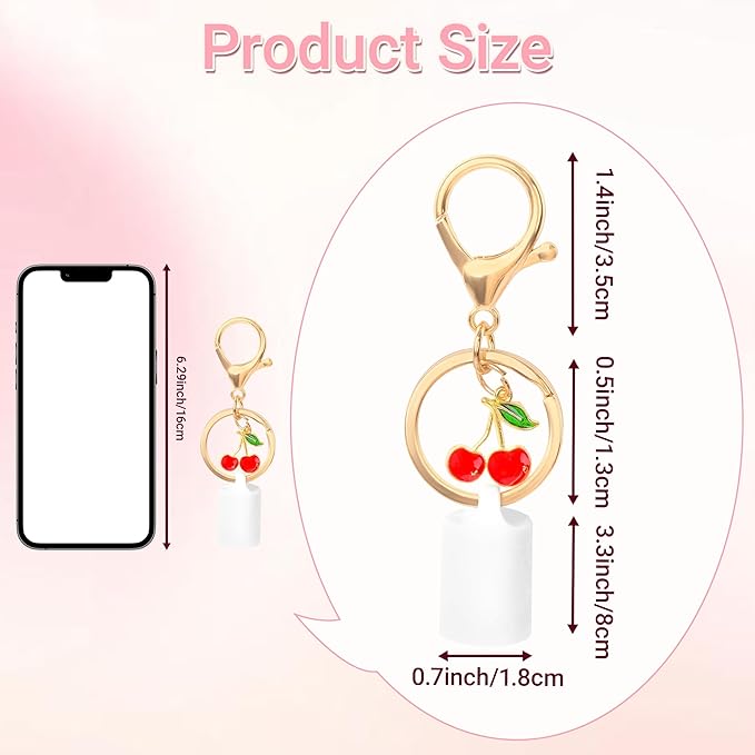 Lip Gloss Keychain for Summer Fridays 0.5 Oz Lip Balm keychain, lip gloss keychain, valentines day gifts（No Lip Balm）